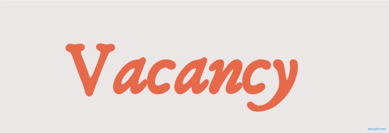 Vacancy for teachers